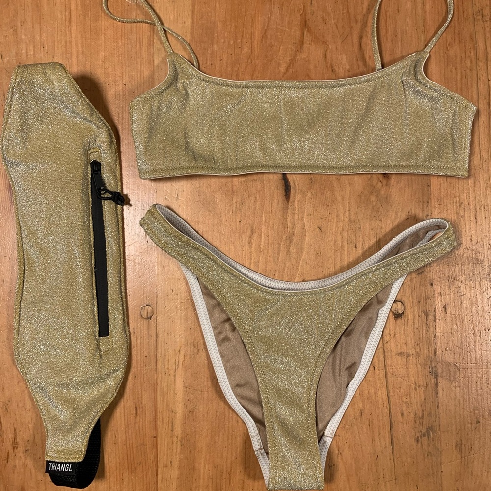 Triangl Gold Bikini
